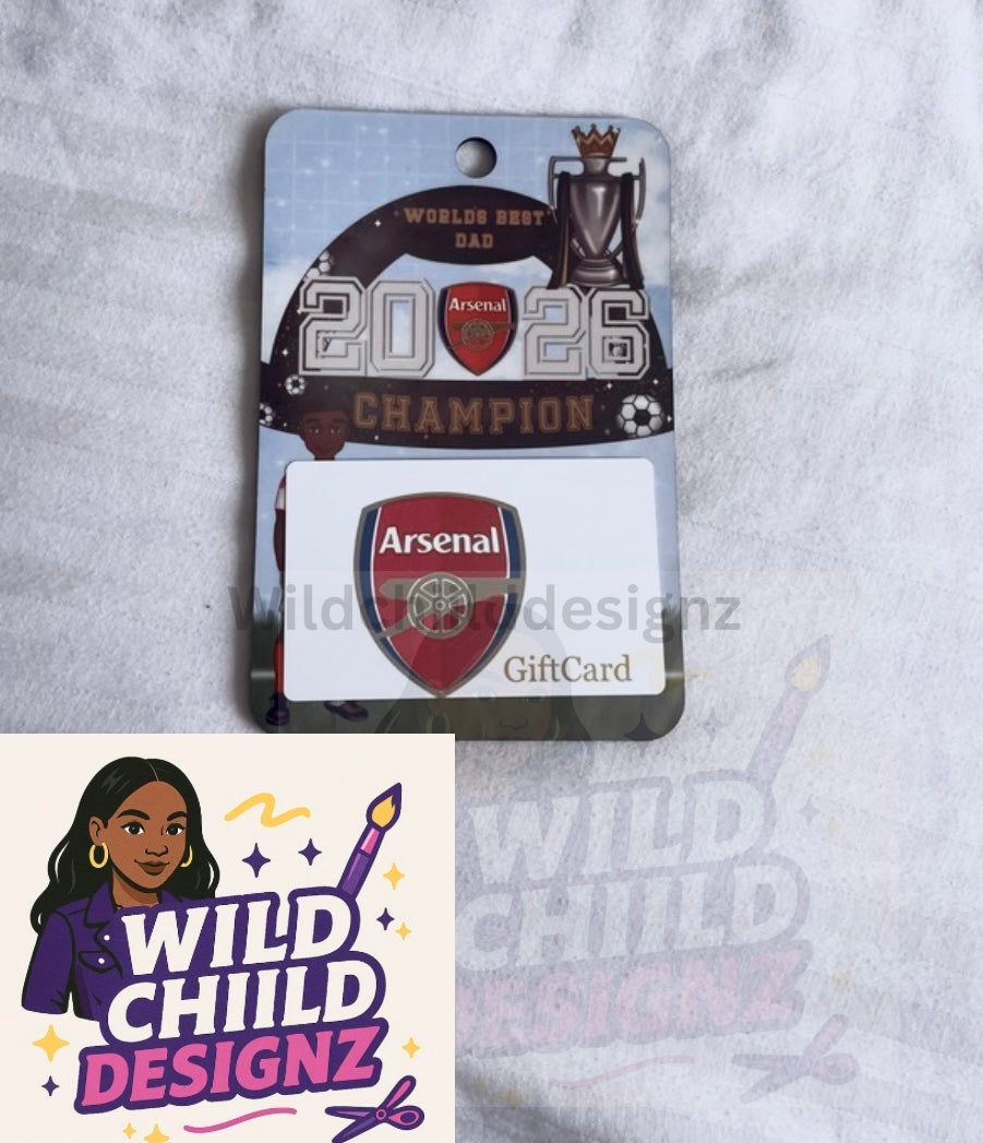 Personalised GiftCard Sports Themed